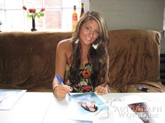 signing photo