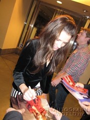 signing photo