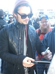 signing photo