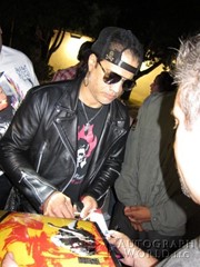 signing photo