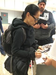 signing photo