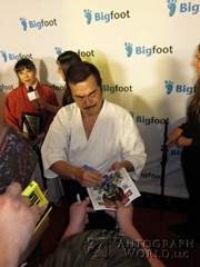 signing photo