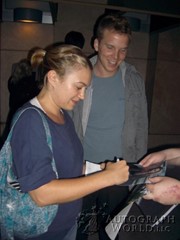 signing photo