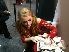 signing photo