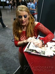 signing photo
