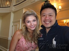 signing photo