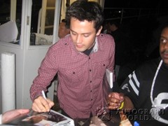 signing photo