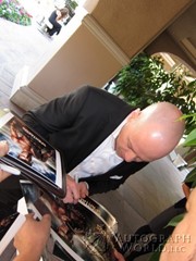 signing photo