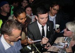 signing photo