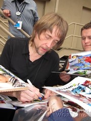 signing photo