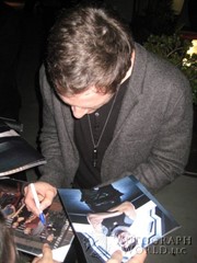 signing photo