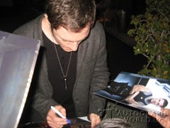 signing photo