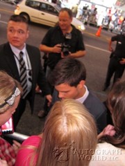signing photo