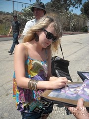 signing photo
