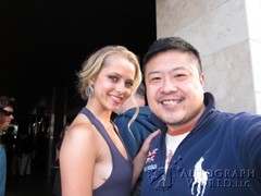 signing photo