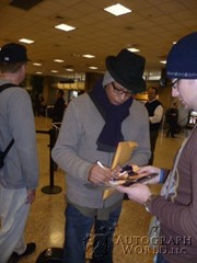 signing photo