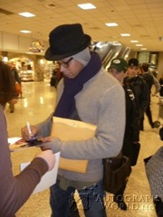 signing photo