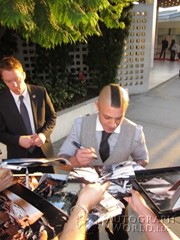 signing photo