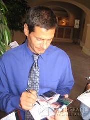 signing photo
