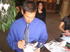 signing photo