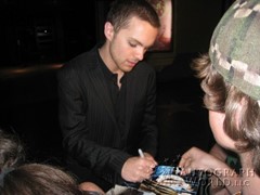 signing photo