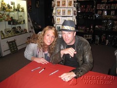 signing photo