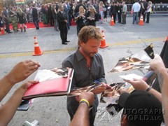 signing photo