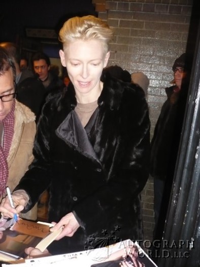 Tilda Swinton autograph