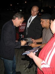 signing photo
