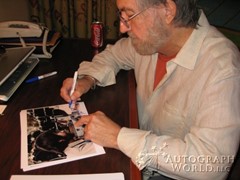 signing photo