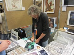 signing photo