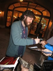 signing photo