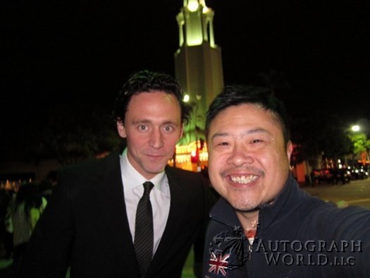 Tom Hiddleston autograph