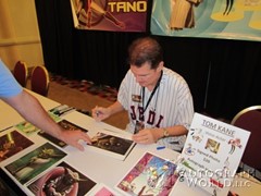 signing photo