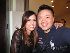 signing photo