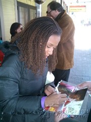 signing photo
