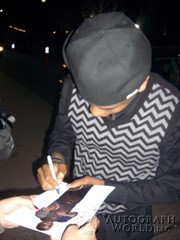 signing photo