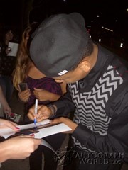signing photo