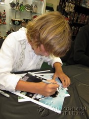 signing photo