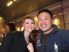 signing photo