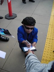 signing photo
