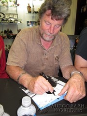 signing photo