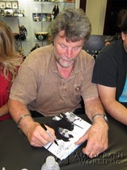 signing photo