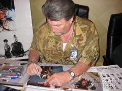 signing photo