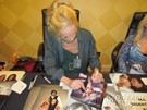 Veronica Carlson signing proof