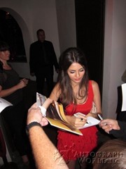 signing photo
