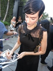 signing photo