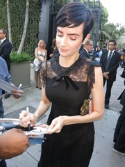 signing photo