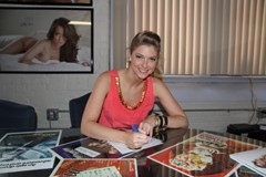 signing photo