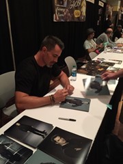 signing photo